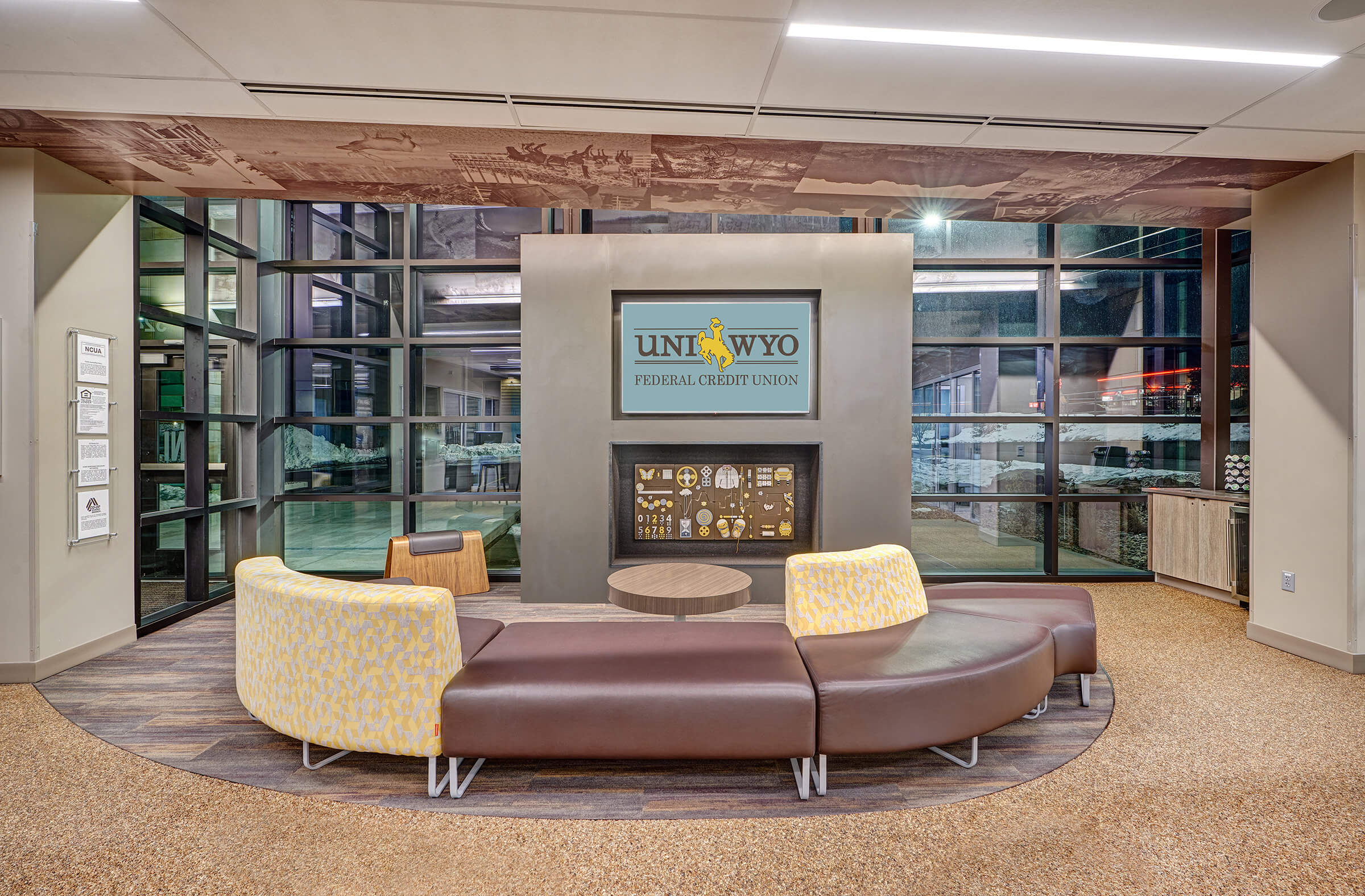 UniWyo Federal Credit Union - fireplace